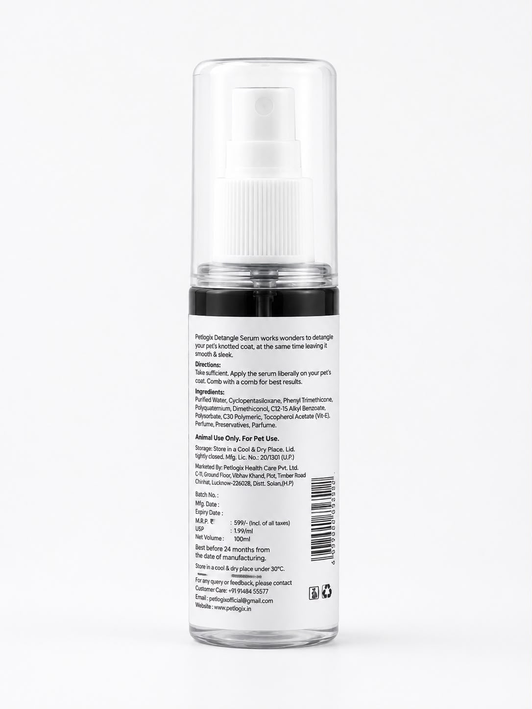 Petlogix No Tear Formula Detangle Serum (100ml)