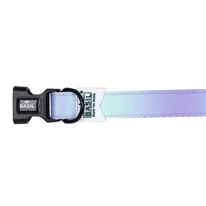 Padded Adjustable Collar for Dogs, Cats & Puppies (Purple & Blue)