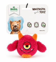 BASIL Monster Squeaky Ball Dog Toy
