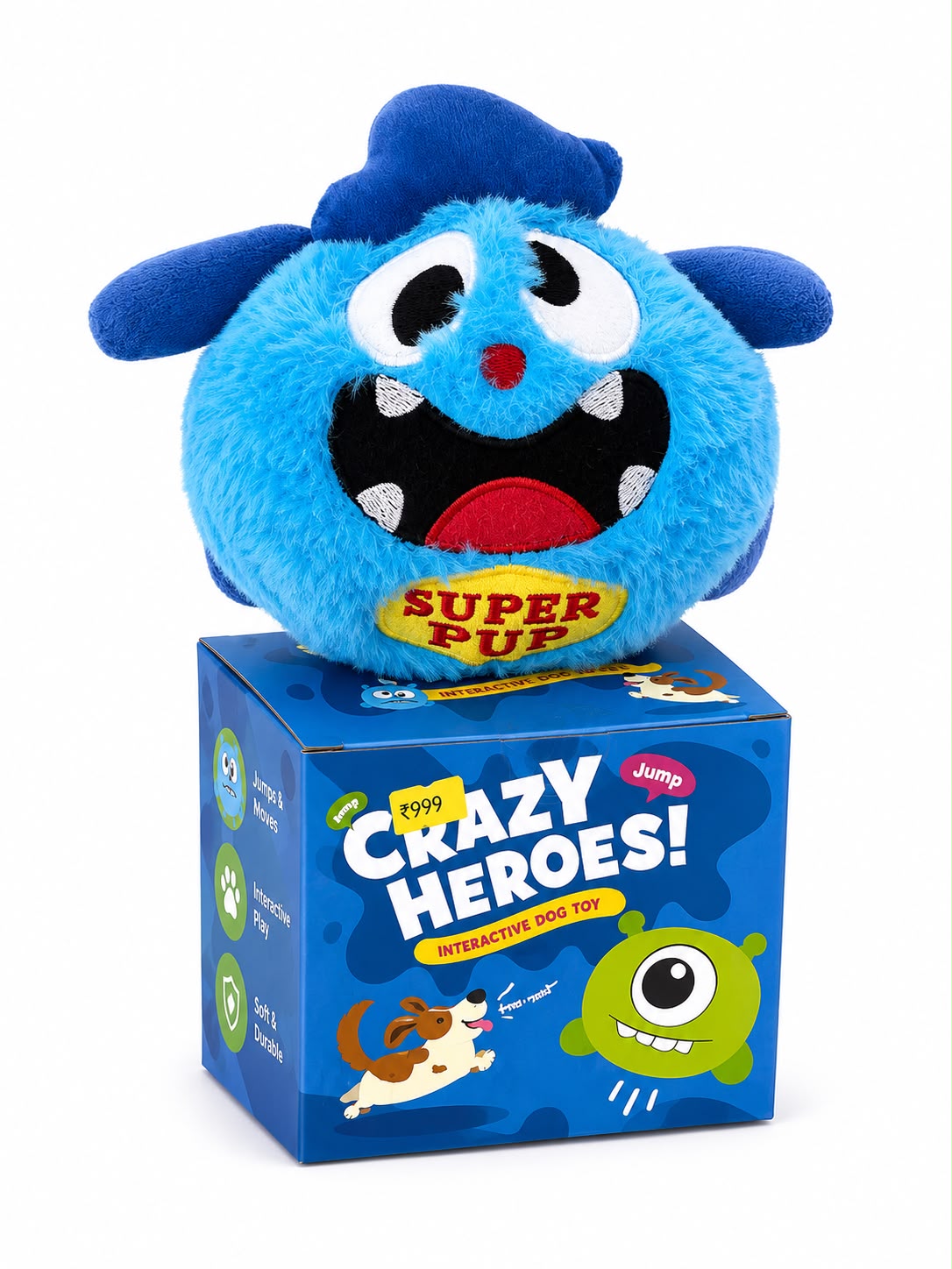 Crazy Heroes! Interactive Dog Toy – Super Pup