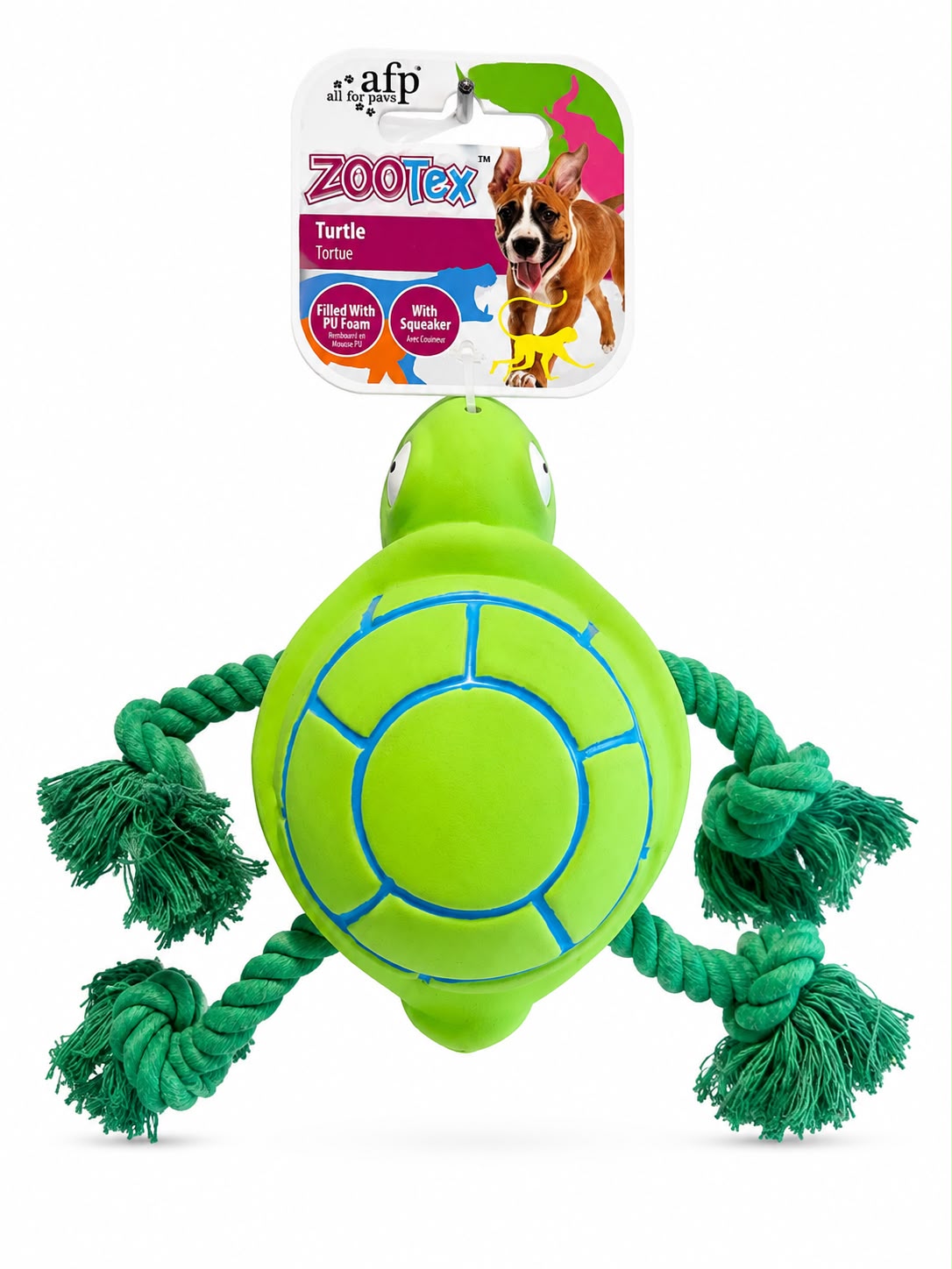 AFP ZOOTex Turtle Interactive Dog Toy