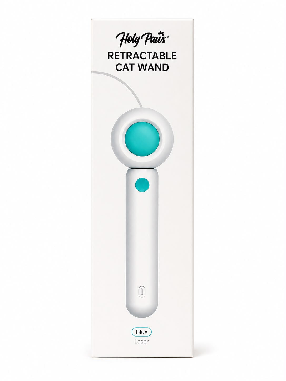 Holy Paws Retractable Cat Wand with Laser