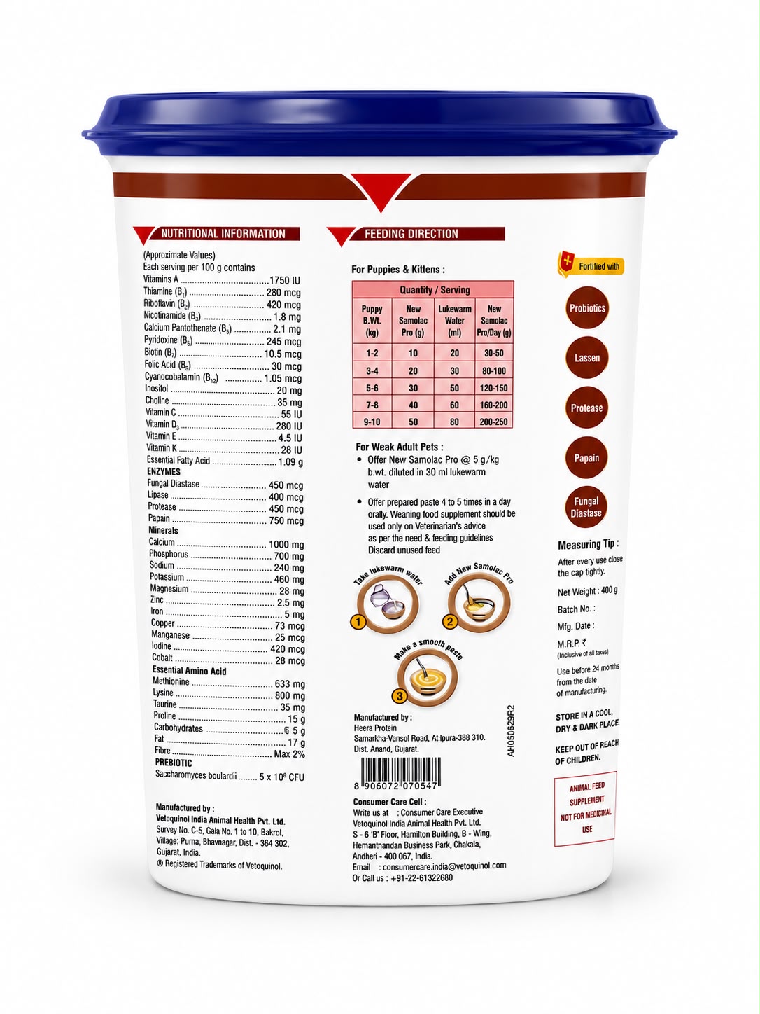 Samolac Pro Weaning Food Supplement (400g)