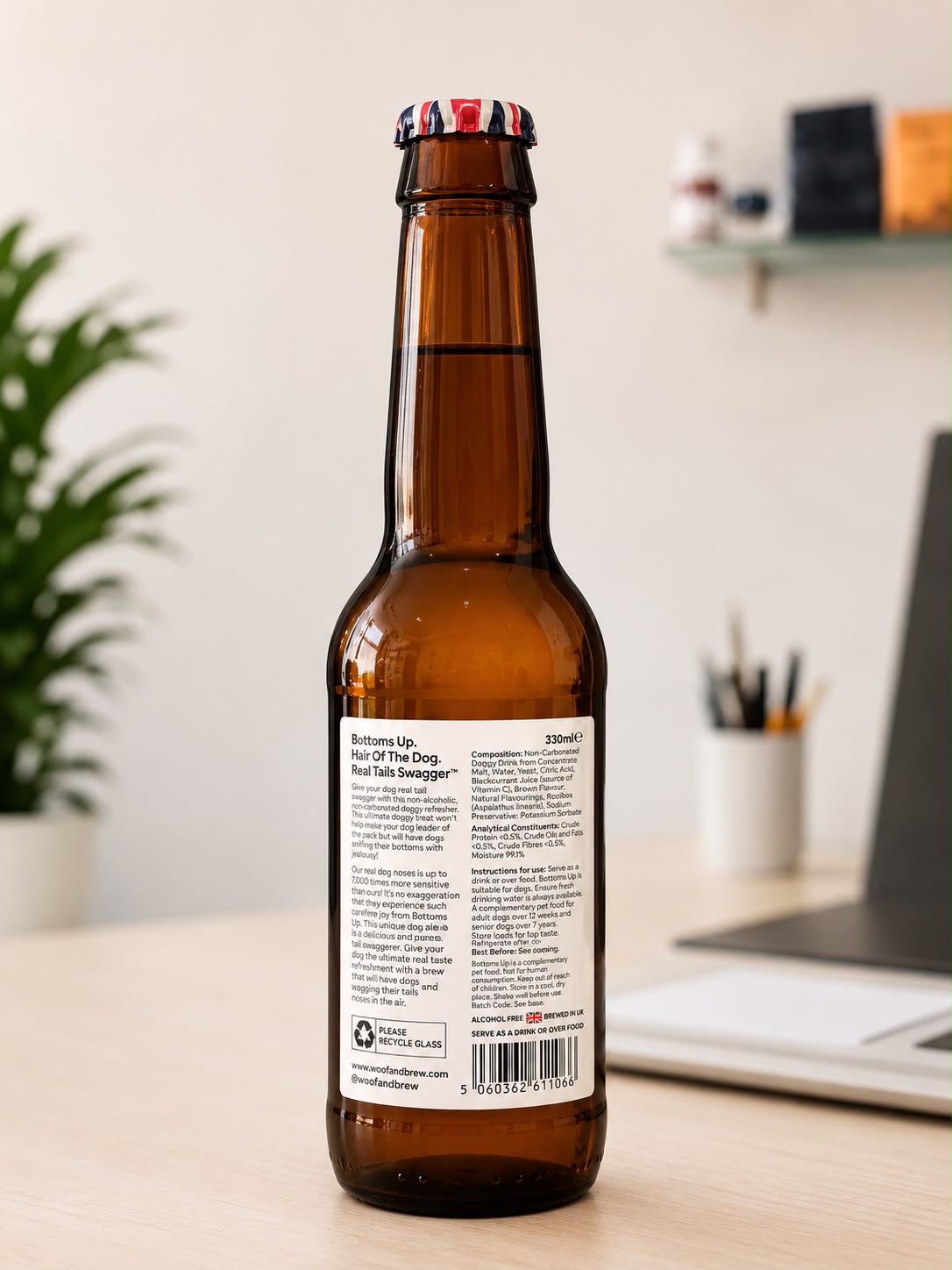 WOOF & BREW Bottom Sniffer Beer for Dogs (330ml)